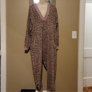 Leopard Print Free People Just Because Onesie